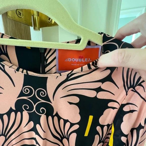 La Double J long sleeve swing dress in Ali Rosa Sable, xsmall - Picture 3 of 11